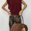 gilet con scollo tondo teddy